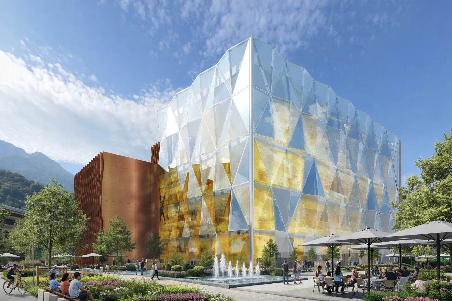 Гастрономический театр Одеон — общественная площадь и благоустройство